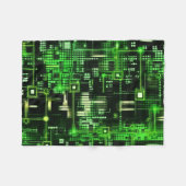 マザーボードデザイン フリースブランケット (正面(横))