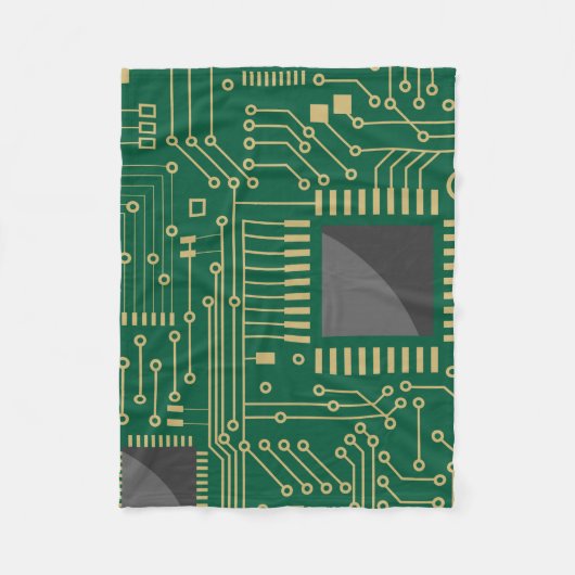 マザーボード2 フリースブランケット (正面)