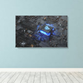 マザーボード キャンバスプリント (インサイチュ (ウッドフロア))