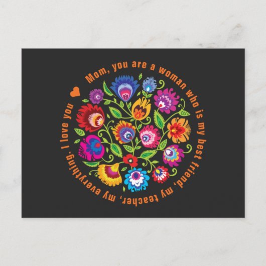 マザーポーランドの民俗組成 ポストカード (正面)