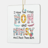 マザーマママムジーフローラ誕生日 セラミックオーナメント (左)