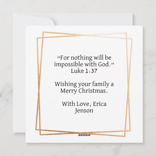 マザーマ賛美リーとベビーイエス | クリスマス (裏面)