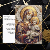 マザーマ賛美リーとベビーイエス | クリスマス ポストカード