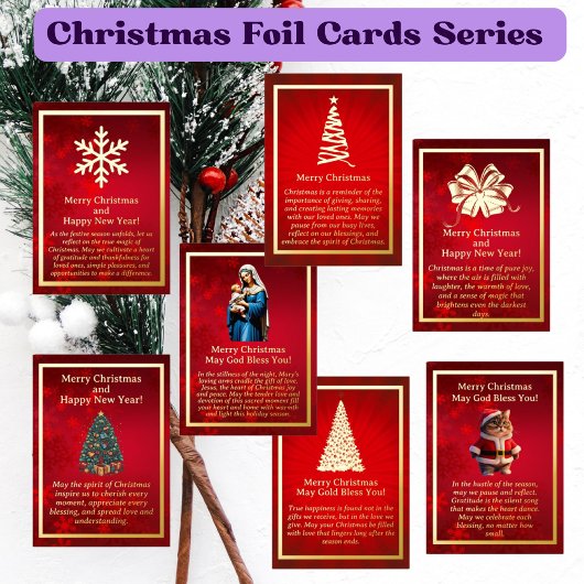 マザーメアリーとベビーイエズフォイルカード 箔シーズンカード