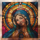 マザーメアリーカラフルステンドグラスヴァージンメアリー ウィンドウサイン (シート2)