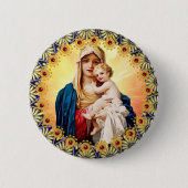 マザーメアリーボタン 缶バッジ (正面)