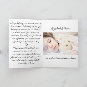 マザーメアリー祈りの言葉フォーイルチルド&フォールド カード