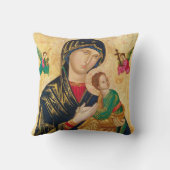 マザーメアリー&ベビーイエズアート枕 クッション (裏面)