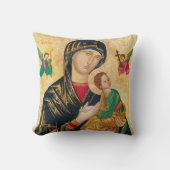 マザーメアリー&ベビーイエズアート枕 クッション (正面)