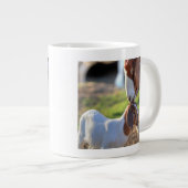 マザーヤギ&ベビー ジャンボコーヒーマグカップ (正面右)