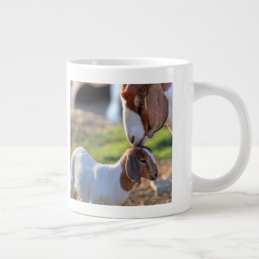 マザーヤギ&ベビー ジャンボコーヒーマグカップ (右)