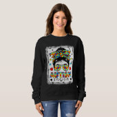 マザーユーロ™の日ママ認識度生命自閉症が漂白 スウェットシャツ (正面フル)