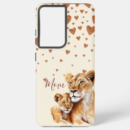 マザーライオンとそのベビーの母の日 SAMSUNG GALAXY S21 ULTRAケース