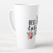 マザーラレ最高のーバー誕生日 カフェラテマグ (左アングル)