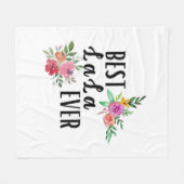 マザーラレ最高のーバー誕生日 フリースブランケット (正面(横))