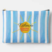 マザーランナーイエローサンシャインウォーターカラーカスタム アクセサリーポーチ (正面)