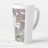 マザーリスとキット カフェラテマグ (右アングル)