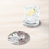 マザーリスとキット ラウンドペーパーコースター (インサイチュ)