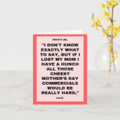 マザーレス・マザーズ・デイ・カード – 友人 カード (黄色い花)