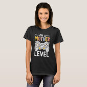 マザーレベル ゲームコントローラー 母の日 ゲーム好き Tシャツ (正面フル)