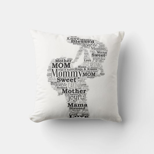 マザーワードアート クッション (正面)