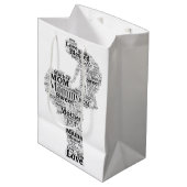 マザーワードアート ミディアムペーパーバッグ (正面アングル)