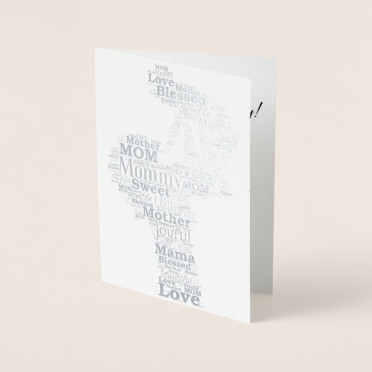 マザーワードアート 箔カード (正面)