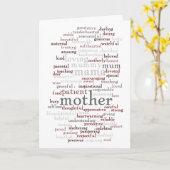 マザーワードクラウド カード (黄色い花)