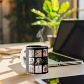 マザー写真コラージュ白黒 マグカップ