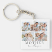マザー写真コラージュ キーホルダー (正面)