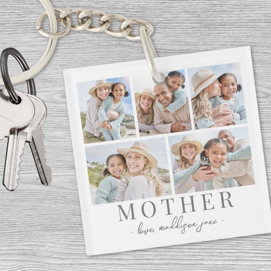 マザー写真コラージュ キーホルダー