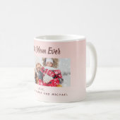 マザー写真赤面ピンク コーヒーマグカップ (正面右)