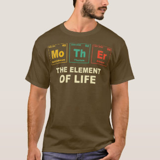 マザー周期表ギーク化学者の恋人レトロギー Tシャツ