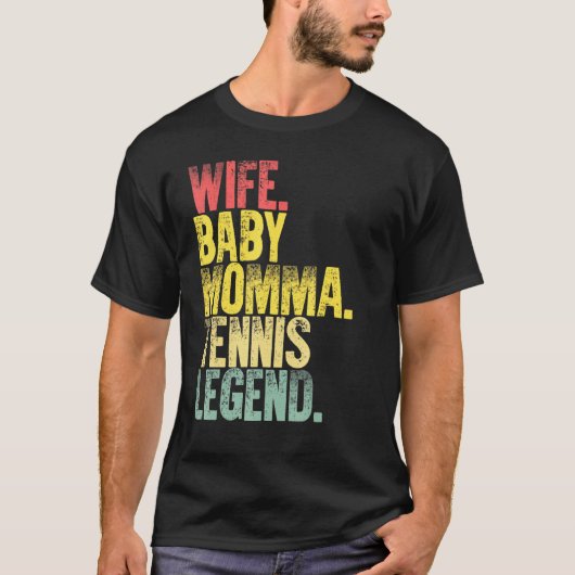 マザー女性妻ベビーママテニス伝説 Tシャツ (正面)