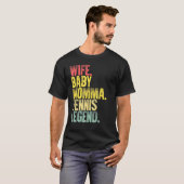 マザー女性妻ベビーママテニス伝説 Tシャツ (正面フル)