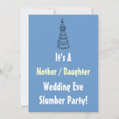 マザー娘結婚ズイブ眠りパーティー招待状 招待状 (正面)