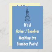 マザー娘結婚ズイブ眠りパーティー招待状 招待状 (正面/裏面)