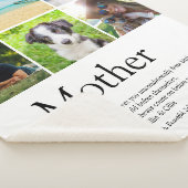 マザー定義引用文ファミリーフォトコラージュ シェルパブランケット (3/4)