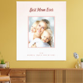 マザー最高のマ・エバーバラ金ゴールド赤面写真 キャンバスプリント (インサイチュ (リビング))