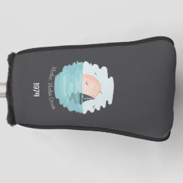 マザー海美しい夕日カスタムの ゴルフヘッドカバー