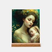 マザー生まれたばかりのデザインアクリル標識ベビー アクリルサイン (正面)