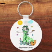 マザー自然を尊重 キーホルダー (正面)