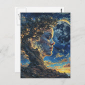 マザー自然ツリーファンタジー ポストカード (正面/裏面)