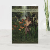 マザー誕生日カードファンタジーウッドランドフェアリー カード (正面)