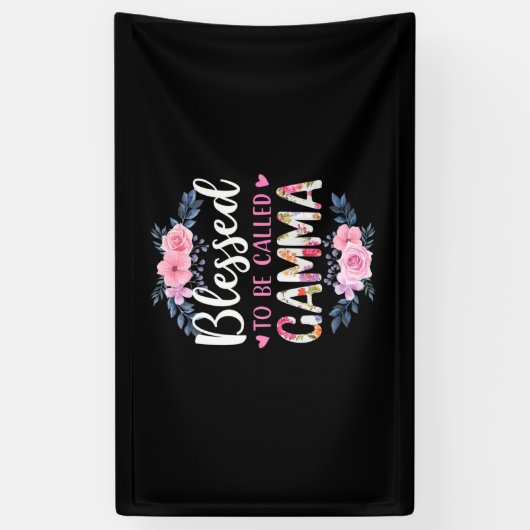 マザー賛美アートはガンマ誕生日 横断幕 (縦)