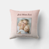 マザー赤面バラ金ゴールドの写真名 クッション (裏面)