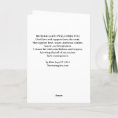 マザー・アースはリタ・ロイドの歓迎を受ける カード (裏面)