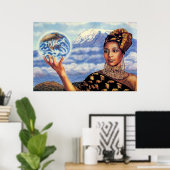 マザー・アース・バイ・リサ・アイリス・ポスター ポスター (ホームオフィス)