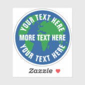 マザー・アース・ブルー・プラネットカスタムノートパソコンステッカー シール (シート)