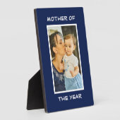マザー・オブ・ザ・イヤー　パーソナライズ　カスタム　フォト　マミー フォトプラーク (側面)